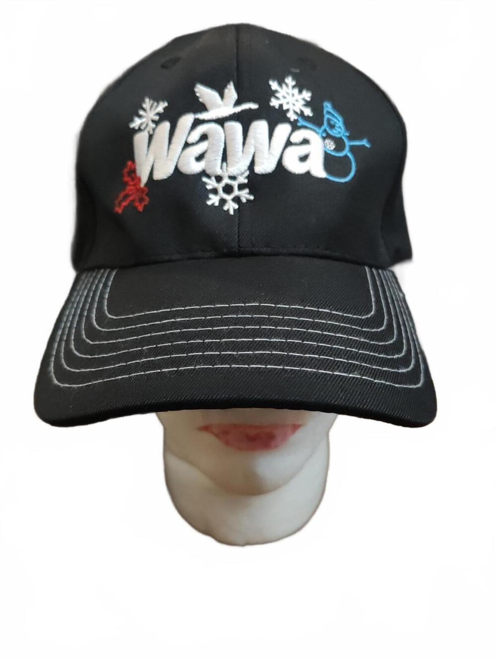 Wawa workers winter theme- black cap/hat -EUC